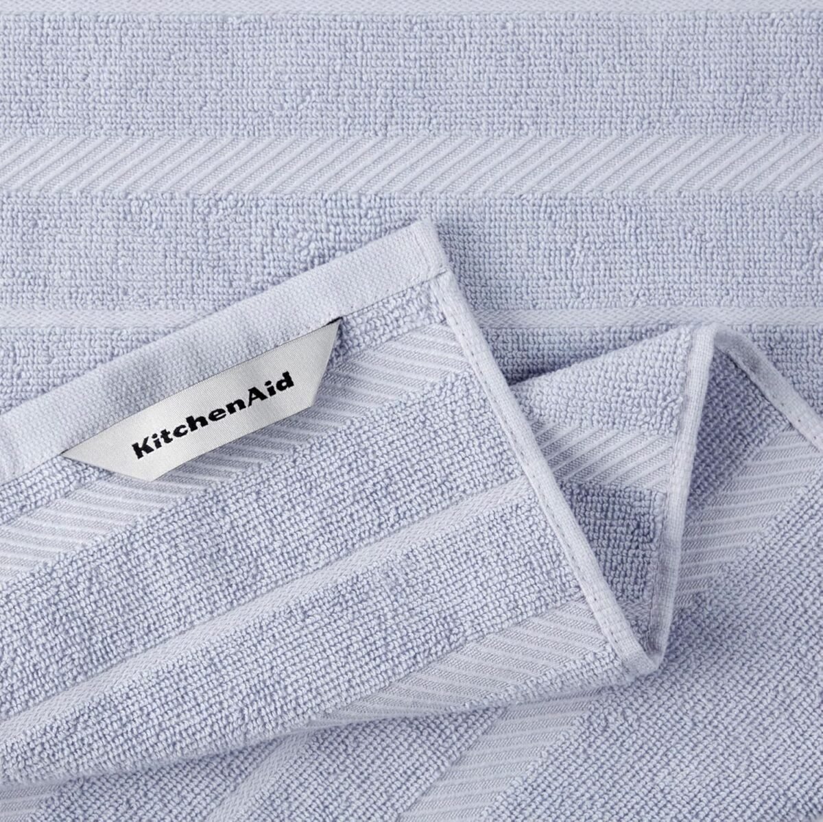 1744118318 KitchenAid Albany Kitchen Towel 4 Pack Set Lavender Cr