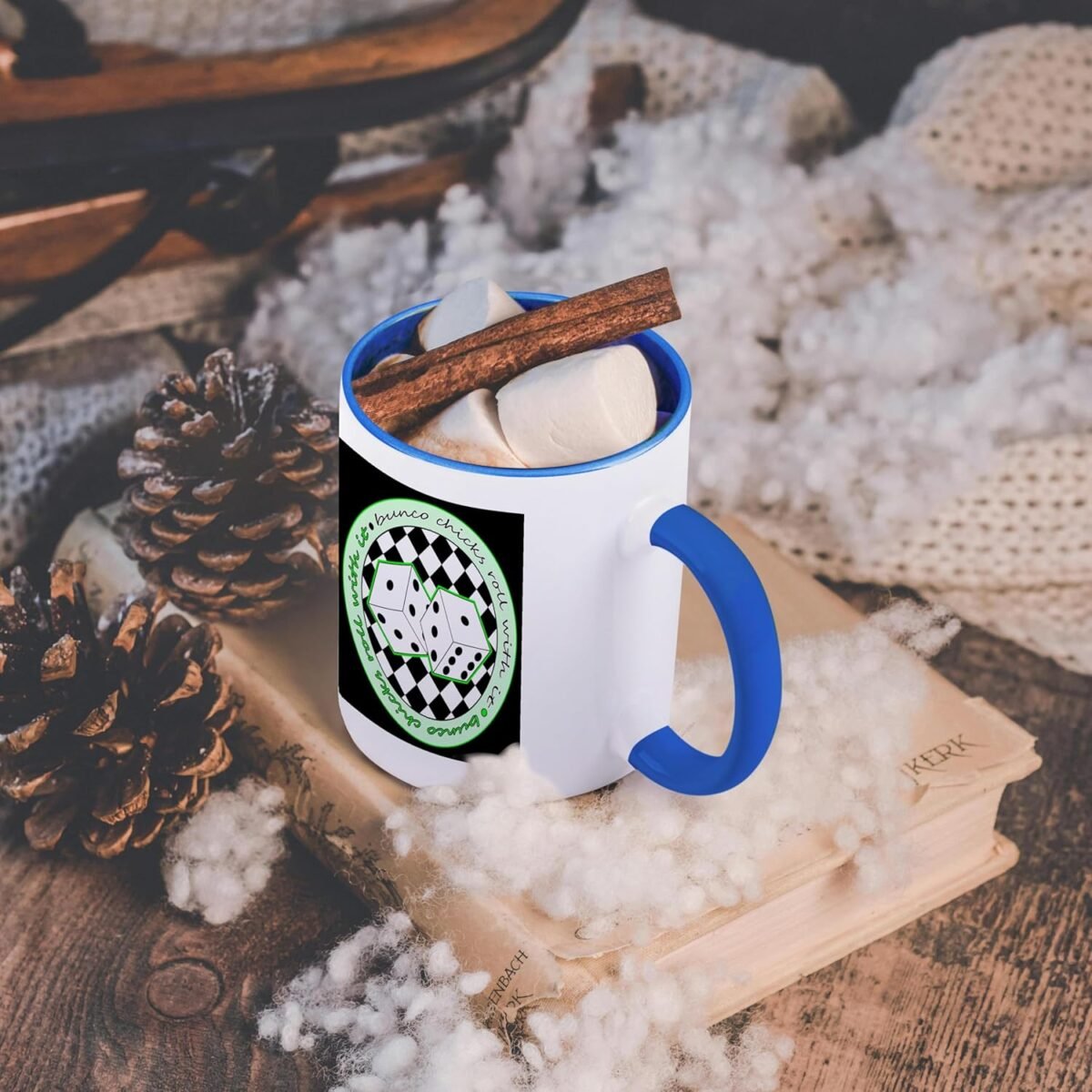 1744724026 3dRose 15oz Coffee Mug Two Tone Blue Bunco Chicks Roll