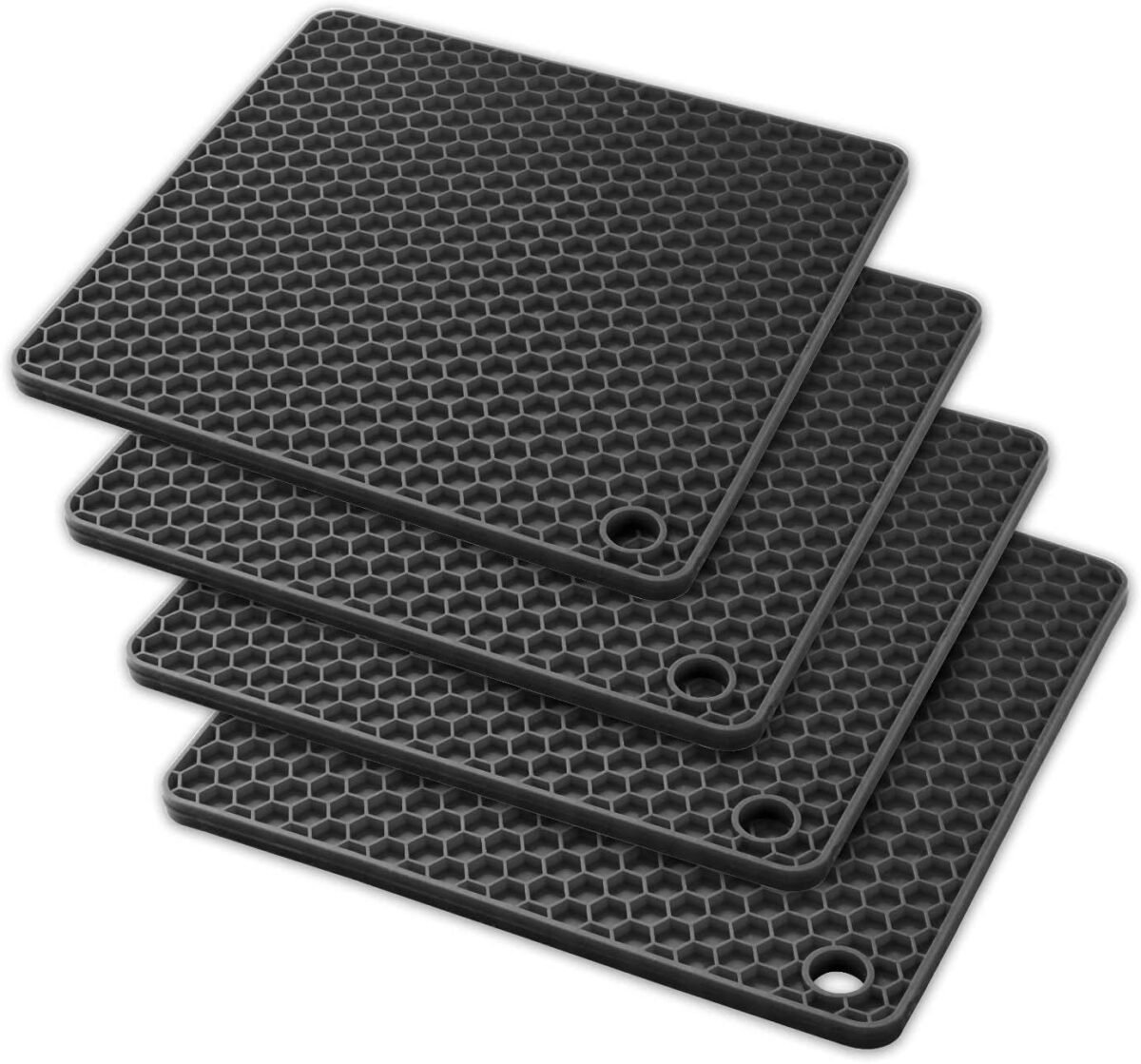 Qs Inn Silicone Pot Holders and Trivet mats Heat Resis