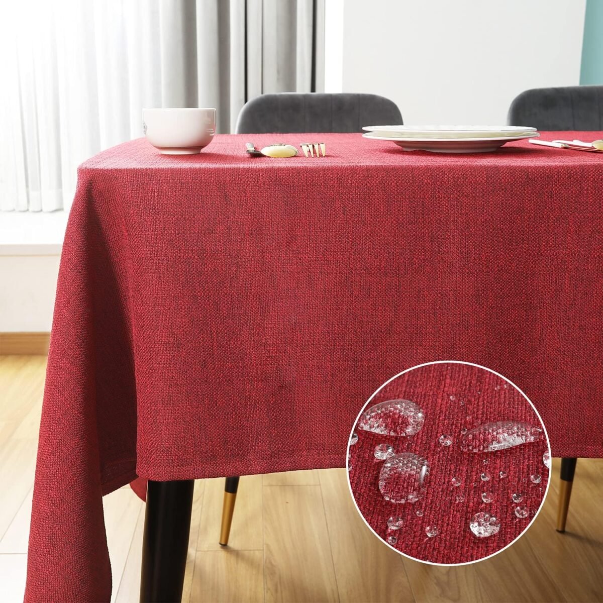 SEASHORE TREE Rectangle Tablecloth 57x118 Inch Water an