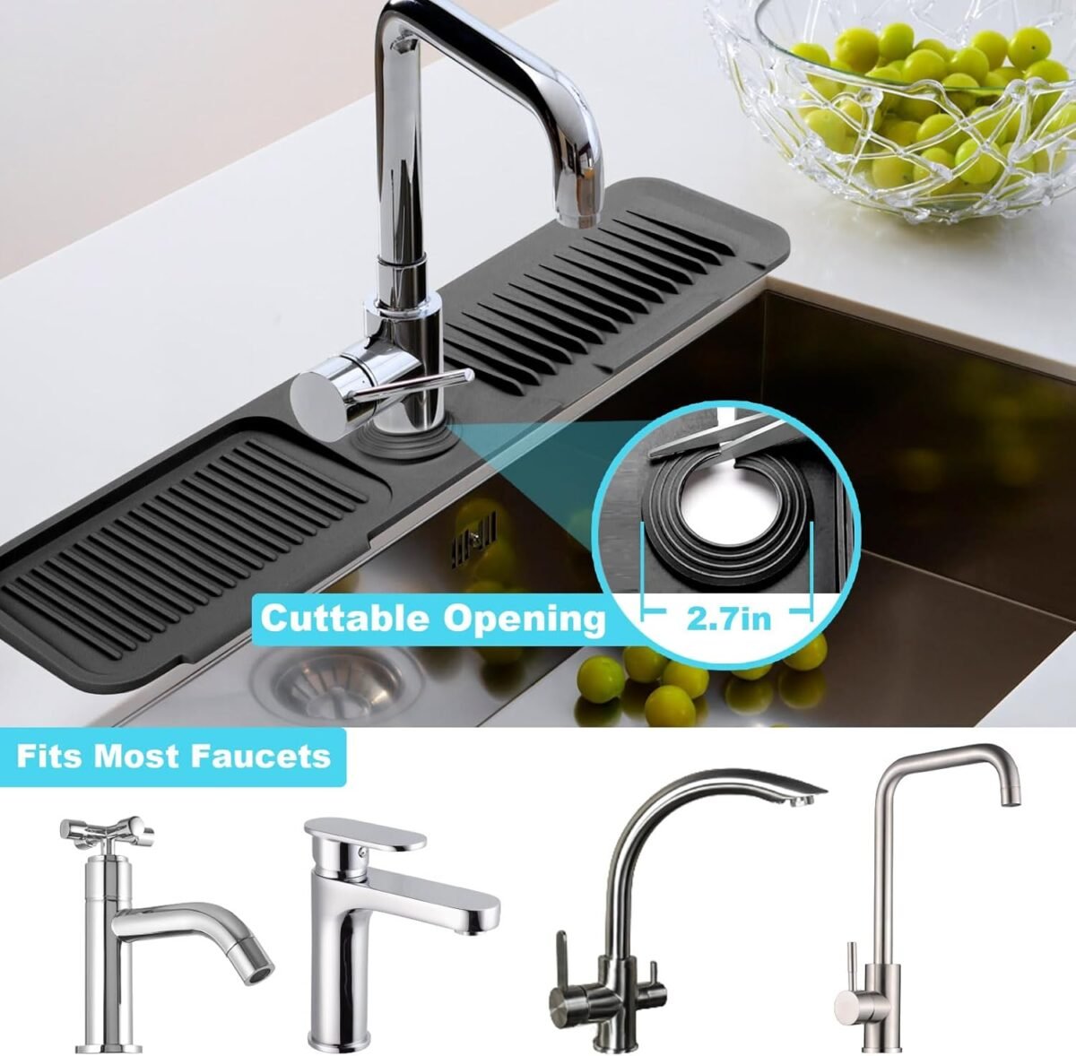 1747147584 5°slope kitchen sink splash guard silicone faucet mat h