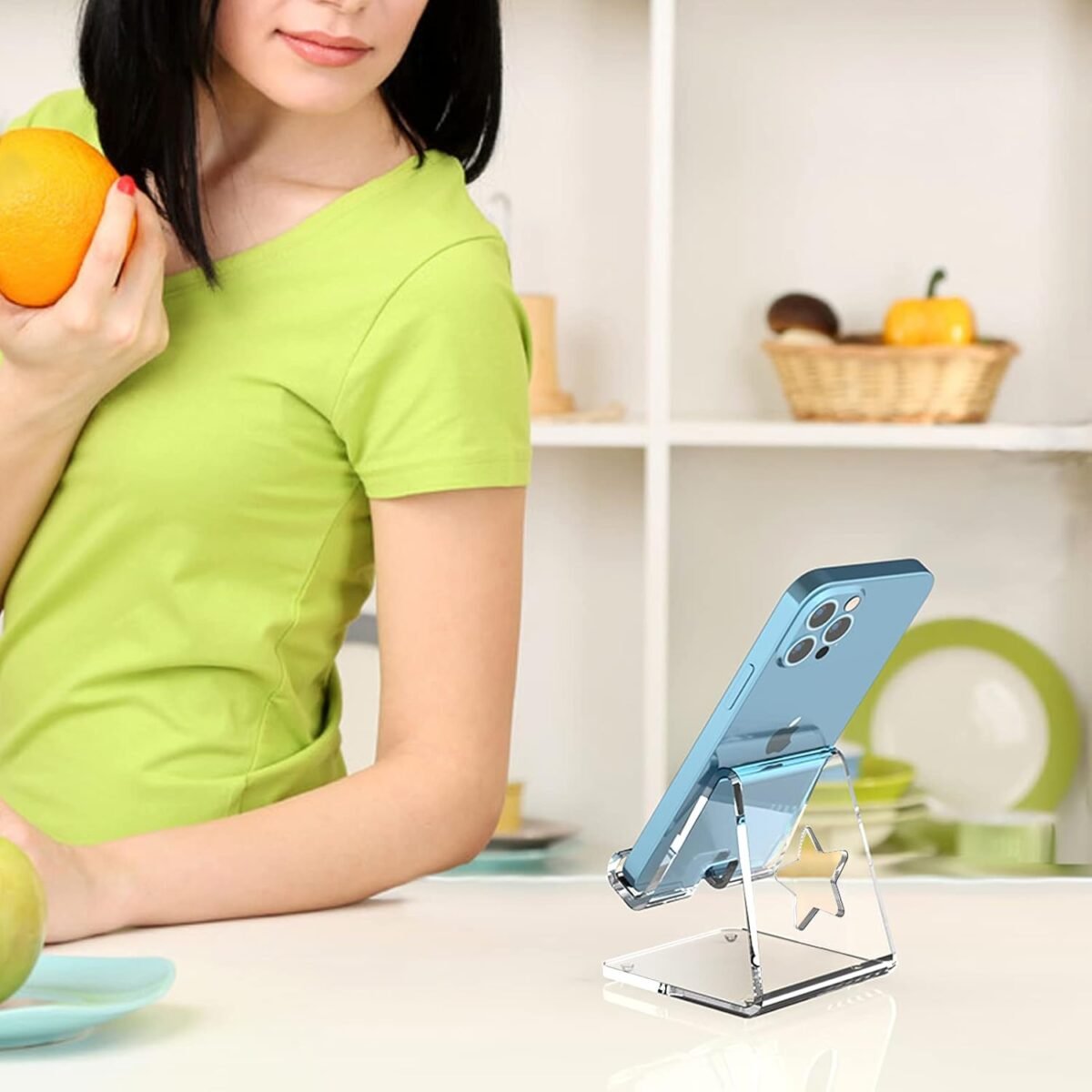 1747841134 Crpich Acrylic Cell Phone Stand Portable Phone Holder