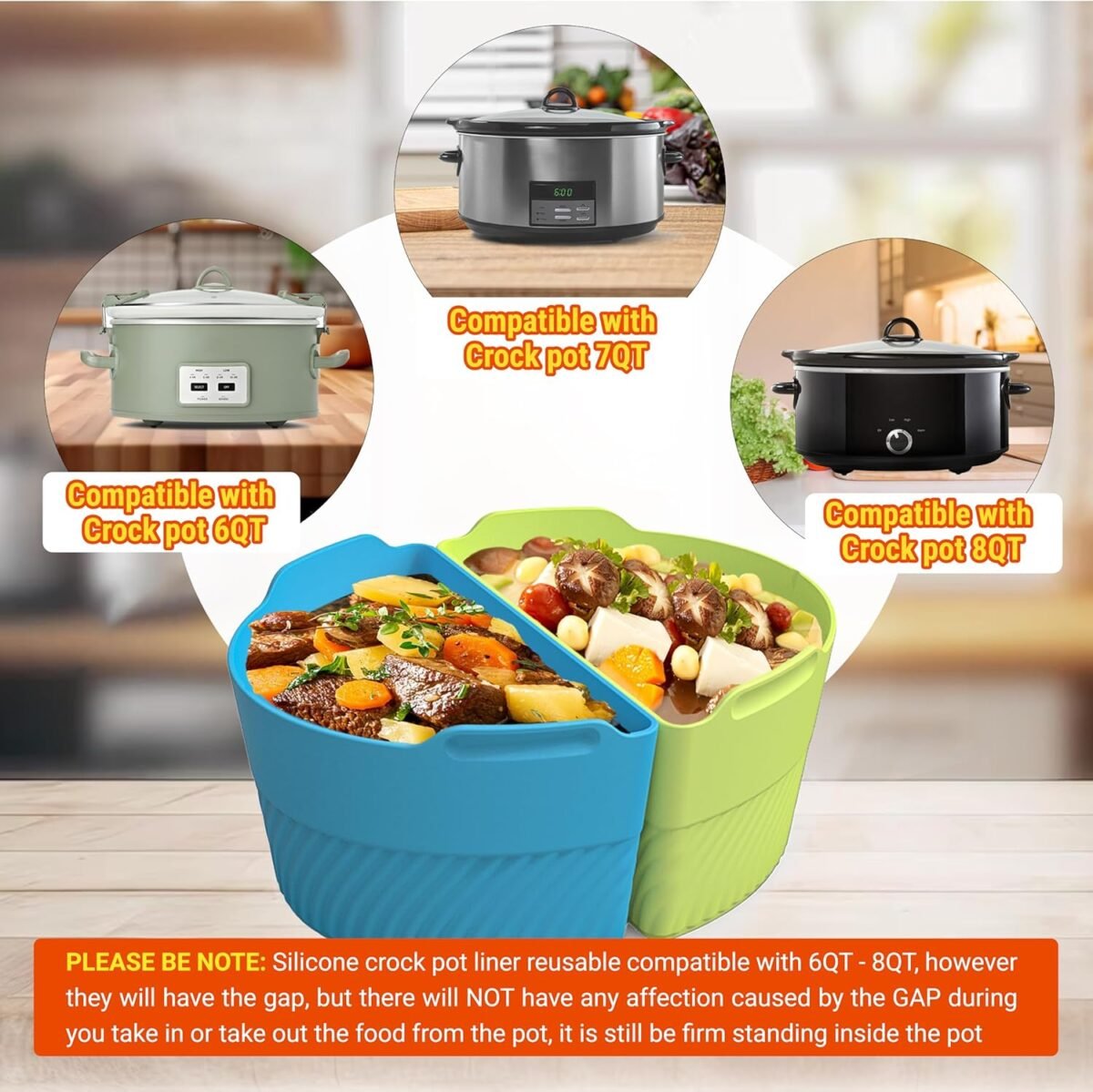 1748014272 Silicone Slow Cooker Liners Compatible With Crock Pot 6