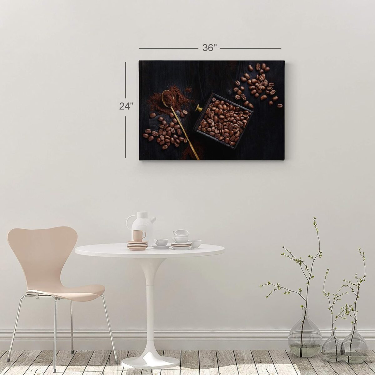 1748273787 Smile Art Design Coffee Beans and Powder Vintage Kitche