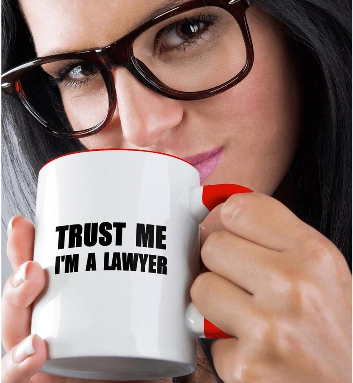 1748620335 3dRose mug 195611 5 Trust me Im a Lawyer fun Law hum