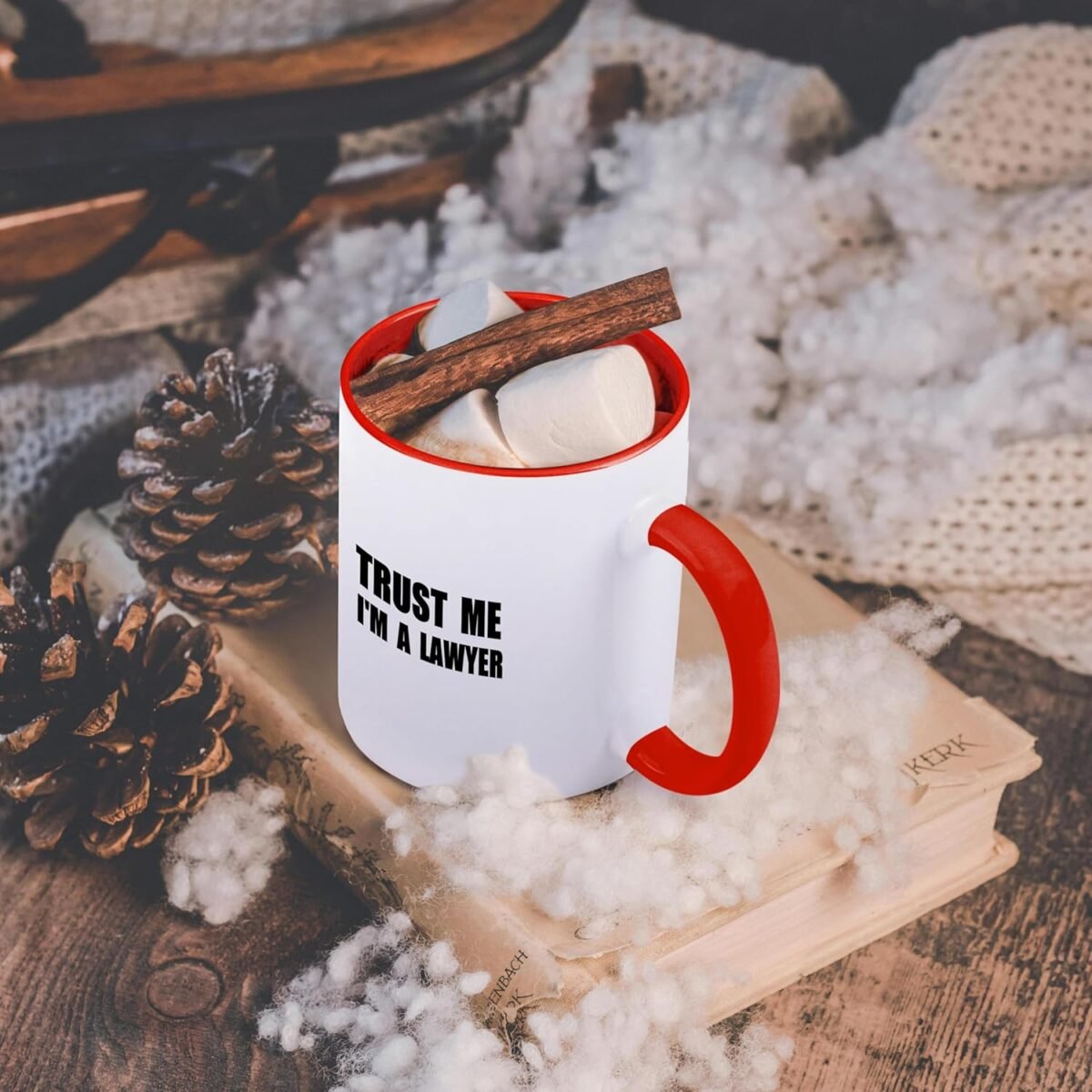 1748620338 3dRose mug 195611 5 Trust me Im a Lawyer fun Law hum