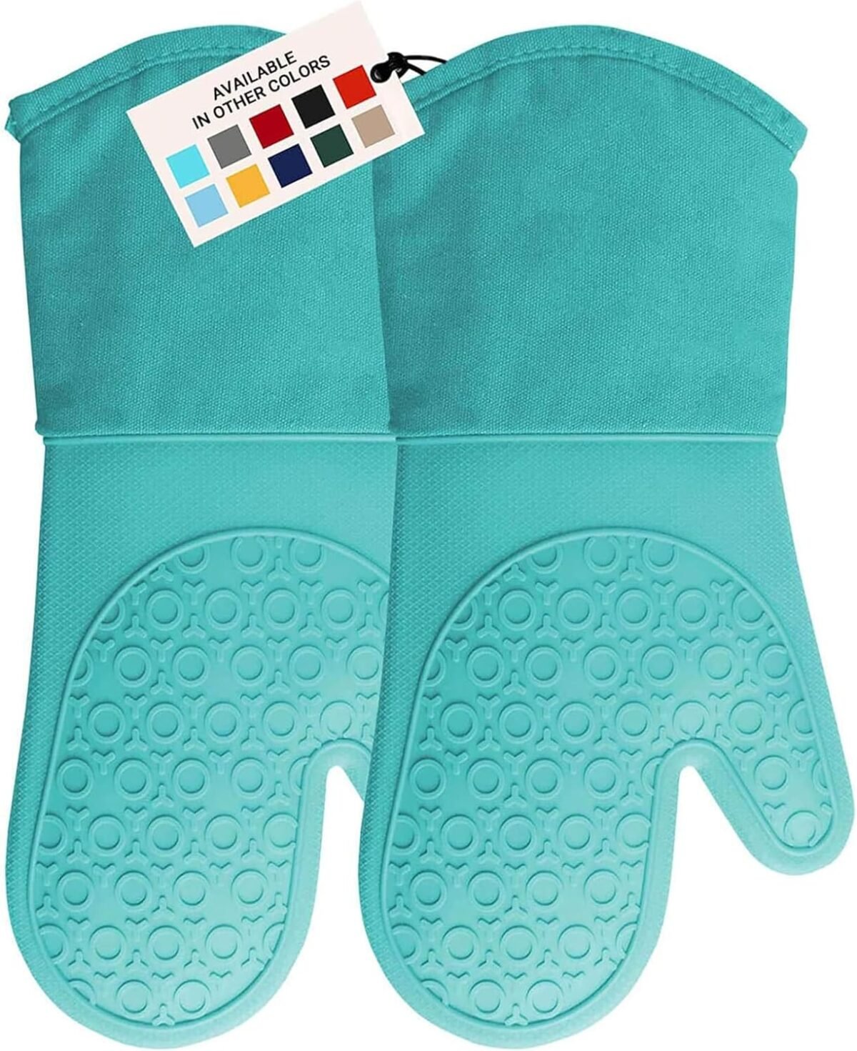 BPA Free Soft Silicone Oven Mitts Ultra Heat Resistan