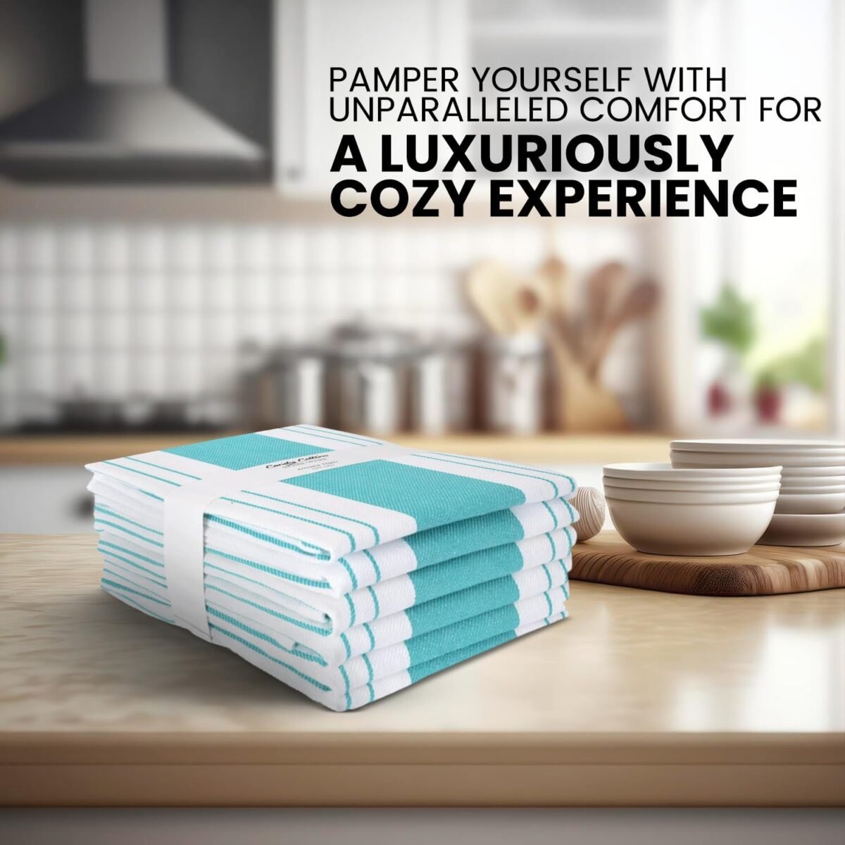 1749745596 Stripe Kitchen Towels Decor Mordern Design Centreband D