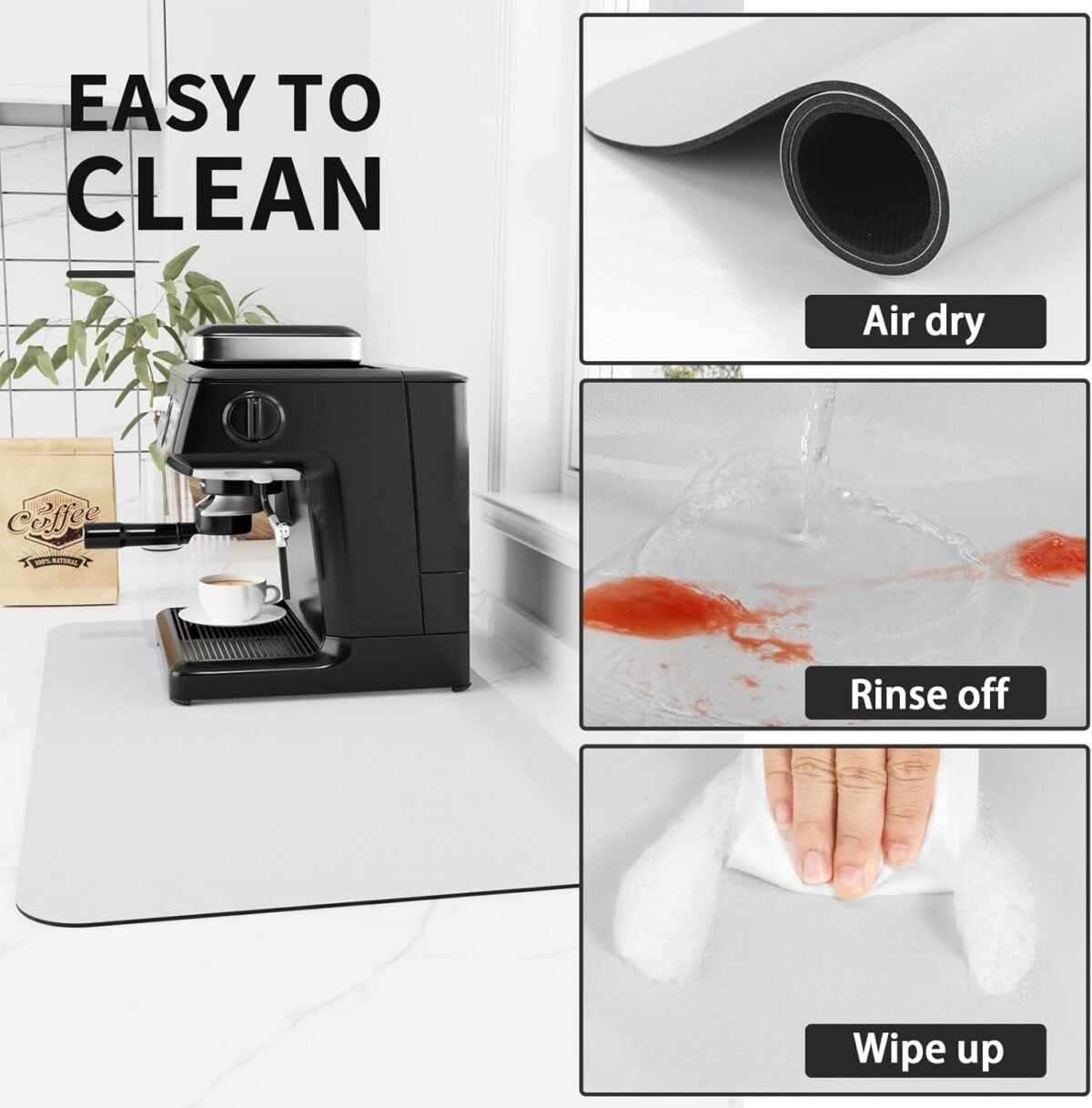 1749918619 Coffee Mat Coffee Bar Mat for Countertops Absorbent