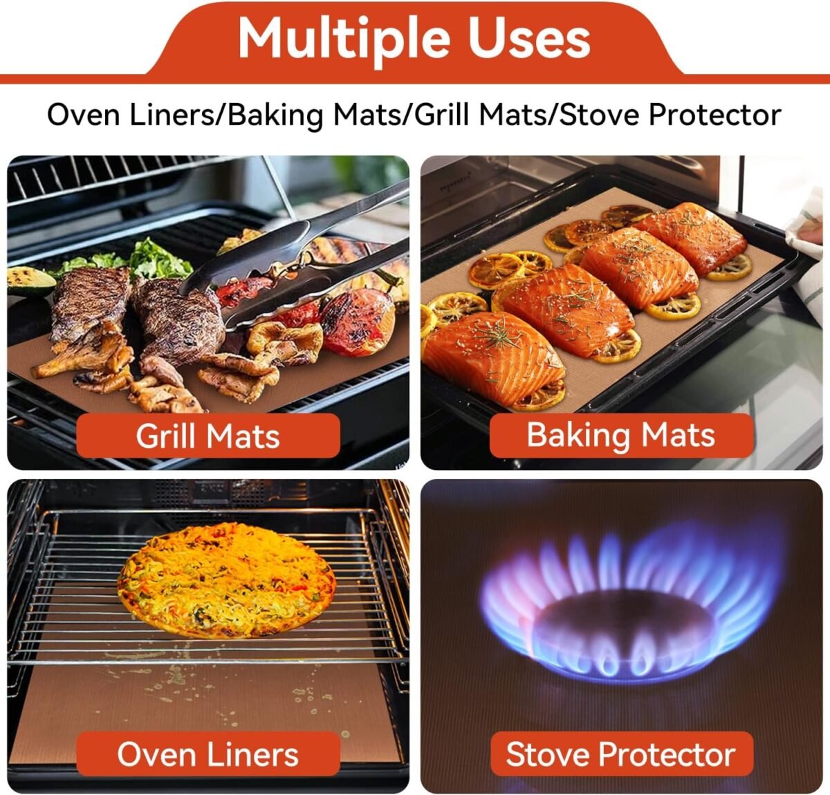 1750265055 Oven Liners for Bottom of Oven 2 Pack Large Heavy Dut