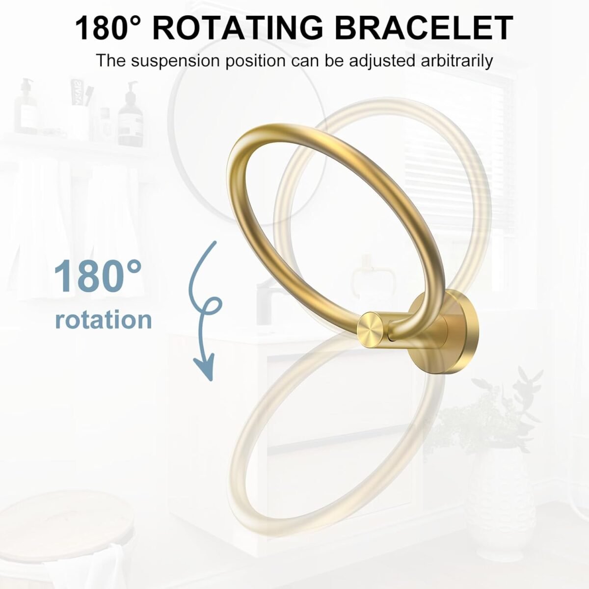 1751043239 SetSail Towel Holder Screw in Gold Towel Ring for Bathr
