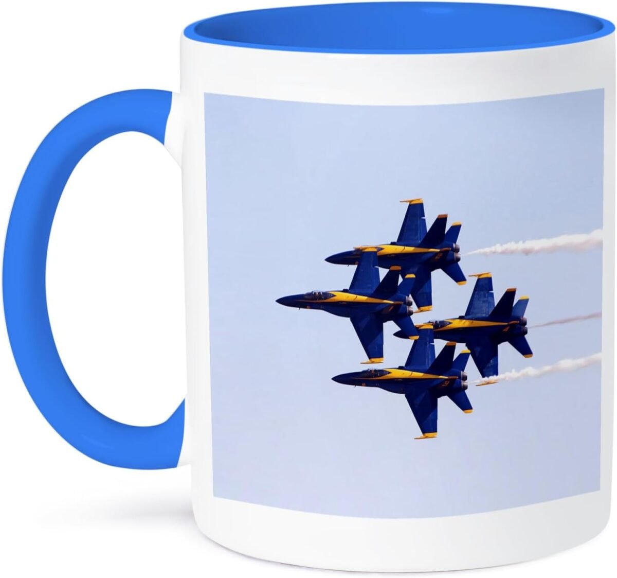 3dRose mug 60480 6 Blue Angels At Air Show Two Tone B