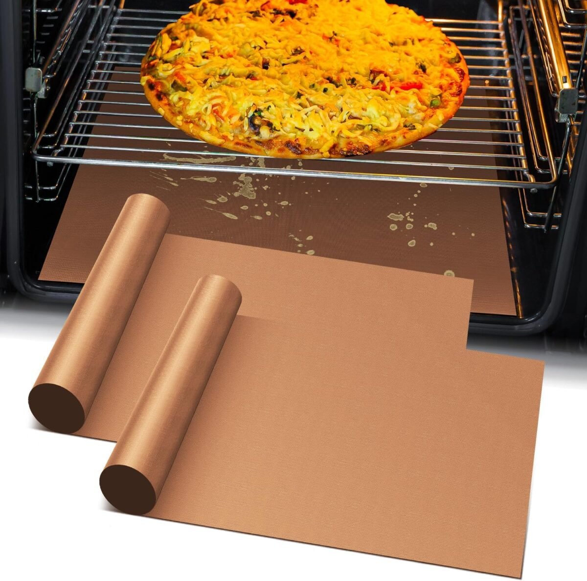Oven Liners for Bottom of Oven 2 Pack Large Heavy Dut