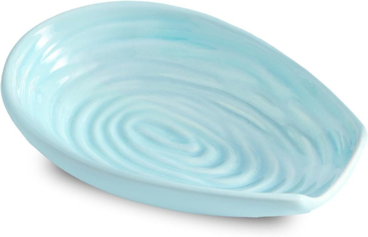 Spoon Rest for Kitchen Counter Ceramic Cooking Spoon H