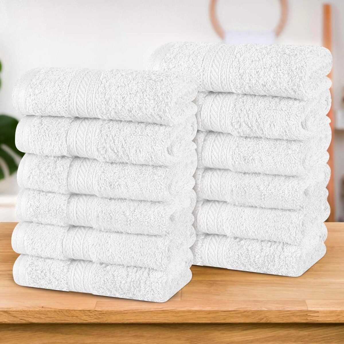 Superior Atlas Cotton Luxury Face Towels Washcloth Set