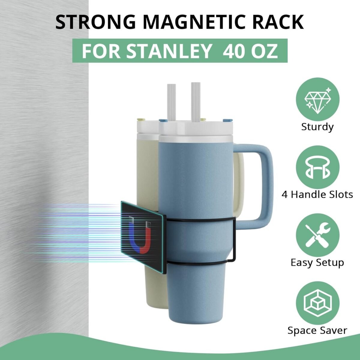 1751649015 Magnetic Stanley Cup Holder for Refrigerator Water Bot