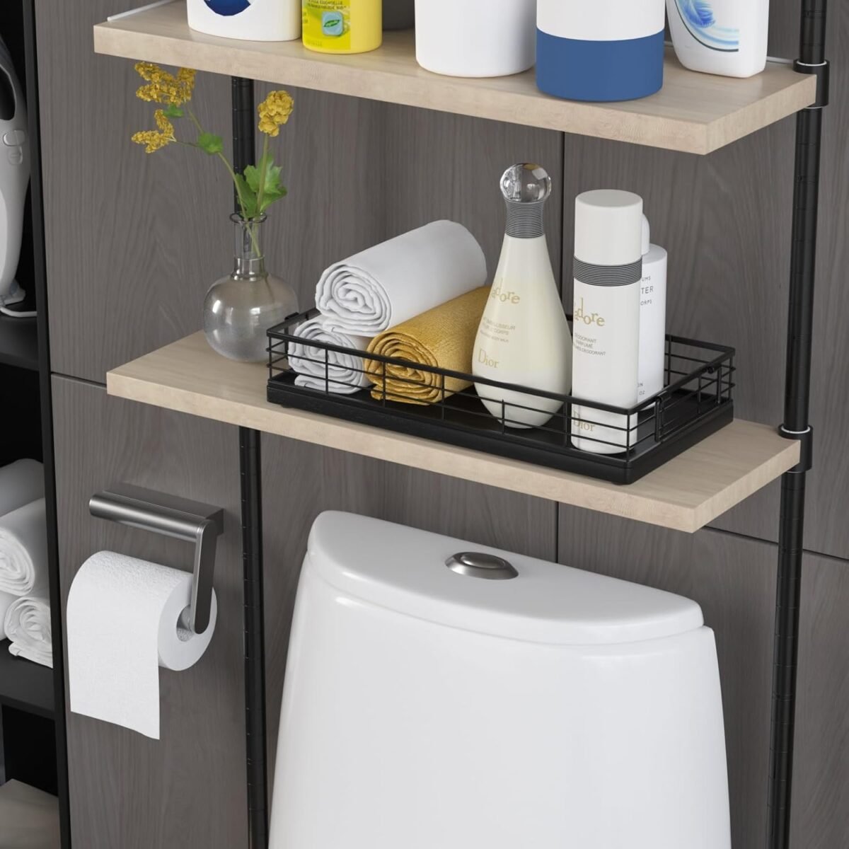 1751908692 Toilet Paper Basket 2PCS 13 Inch Bathroom Basket Tank
