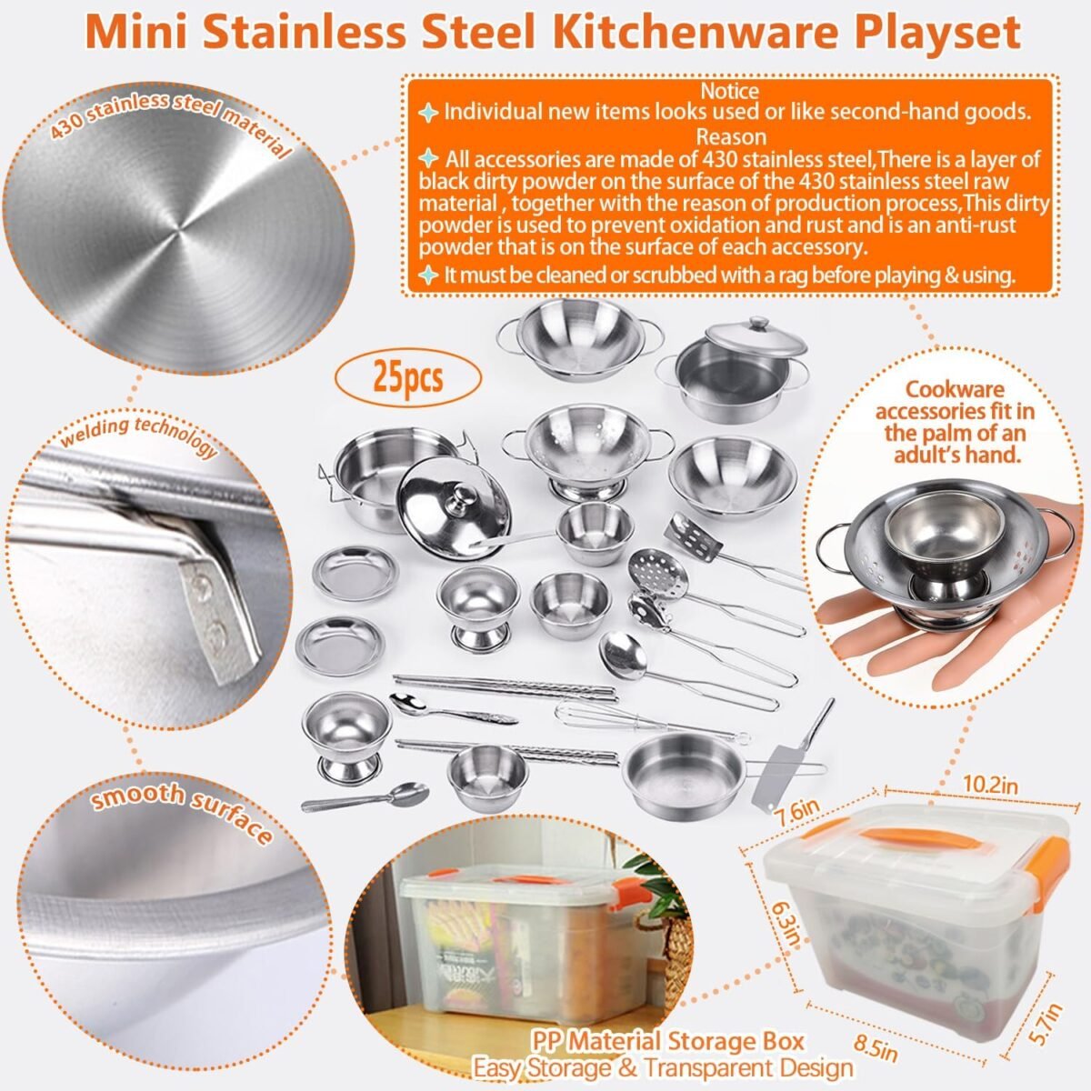 1752081705 Mini Size Kids Kitchen Pretend Play Toys Accessories wi