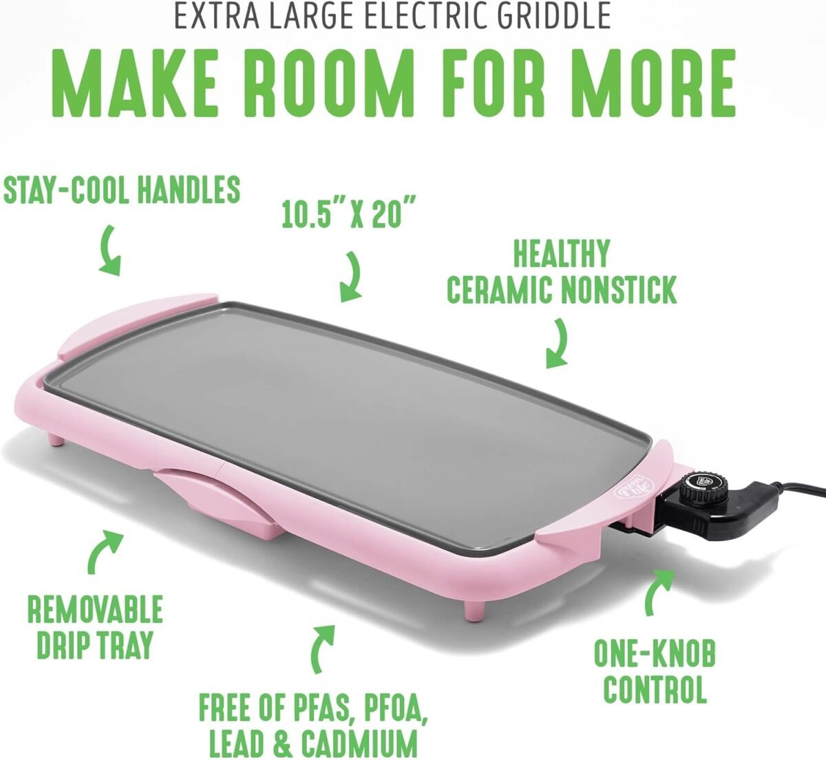 1752946825 GreenLife 20 Extra Large Electric Griddle Non Toxic P