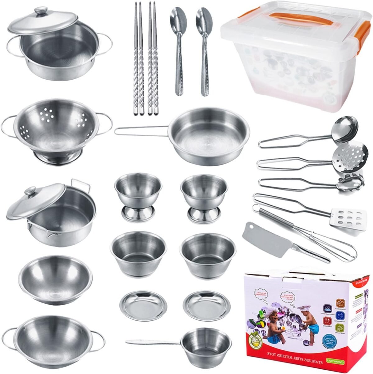 Mini Size Kids Kitchen Pretend Play Toys Accessories wi