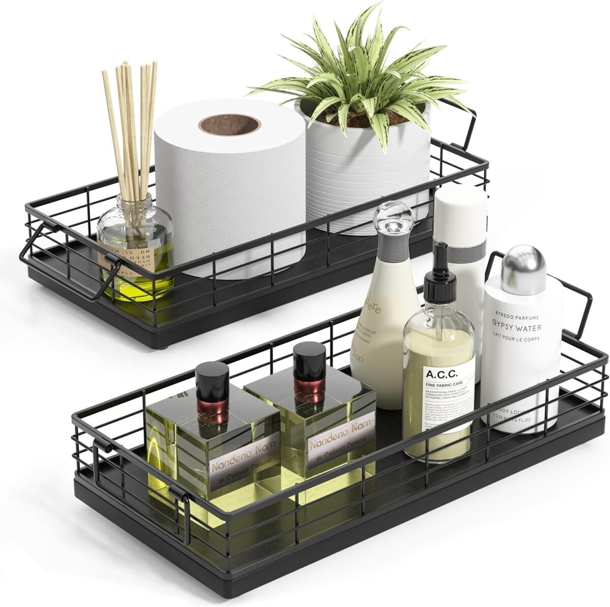 Toilet Paper Basket 2PCS 13 Inch Bathroom Basket Tank